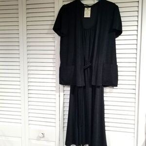 Vintage black dress with jacket